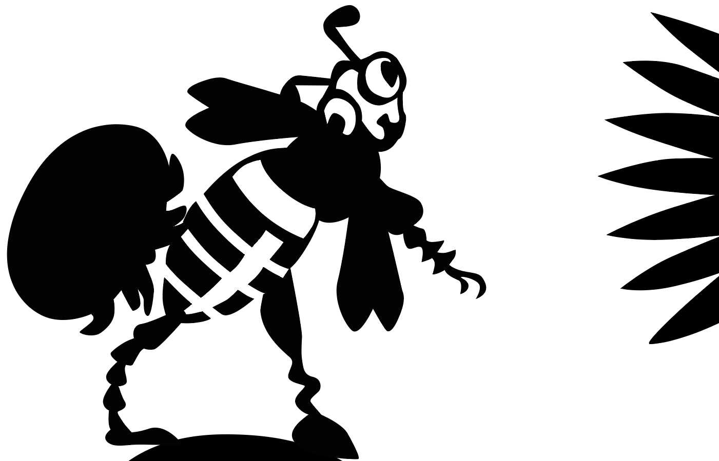 Biene mit Varroamilbe auf dem Rücken